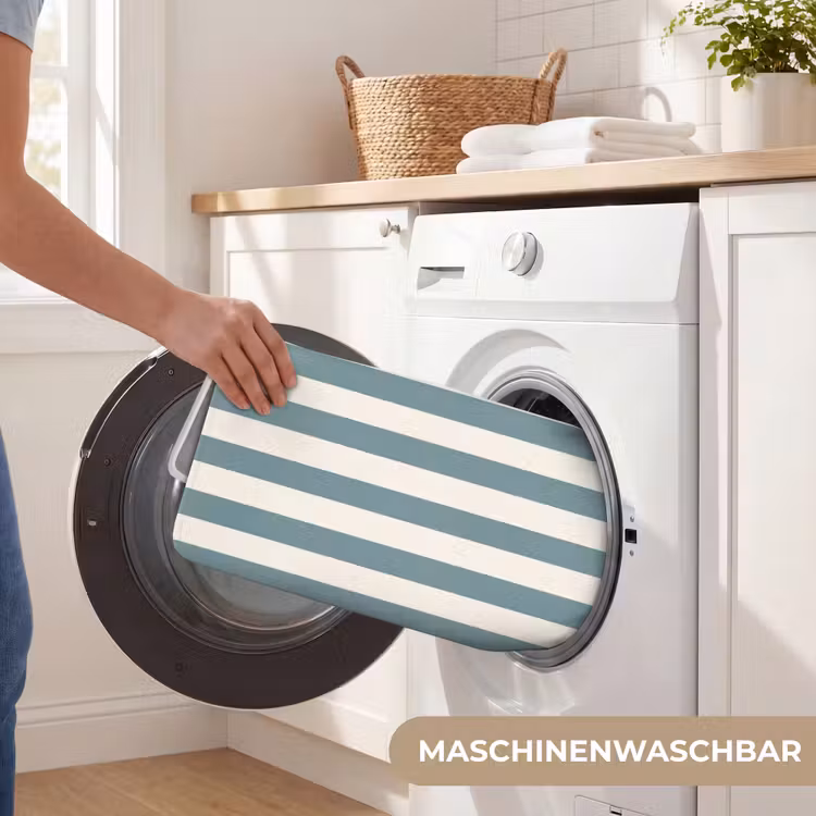 Strepen - Modern - Blauw WCmat middel 1009 -USP_WasbaarDE