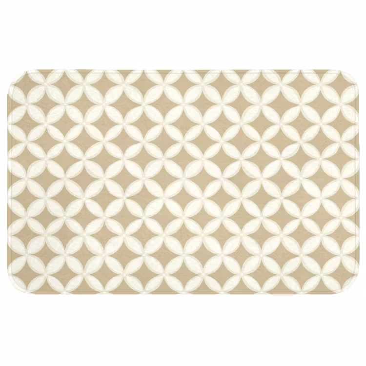 Symmetrisch - Motief - Beige WCmat middel 1009 -3d