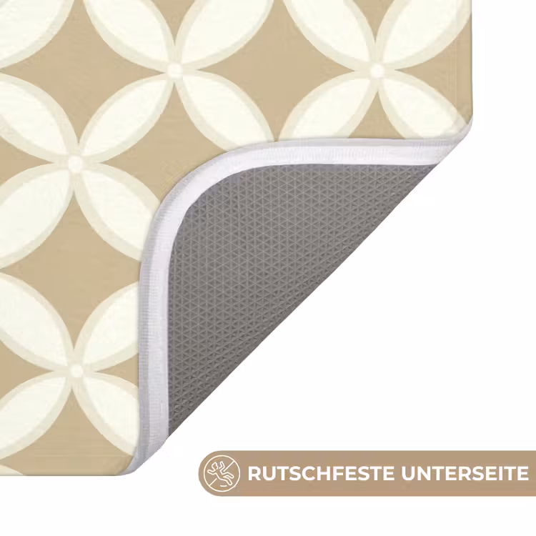 Symmetrisch - Motief - Beige WCmat middel 1009 -USP_AntislipDE