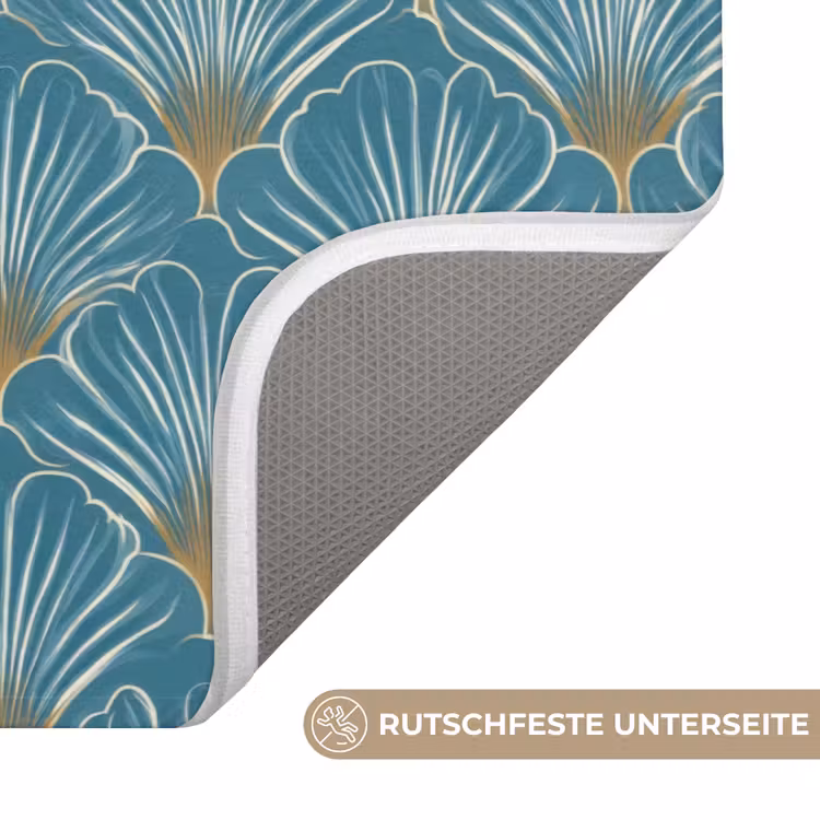 Symmetrisch - Patroon - Blauw WCmat middel 1009 -USP_AntislipDE