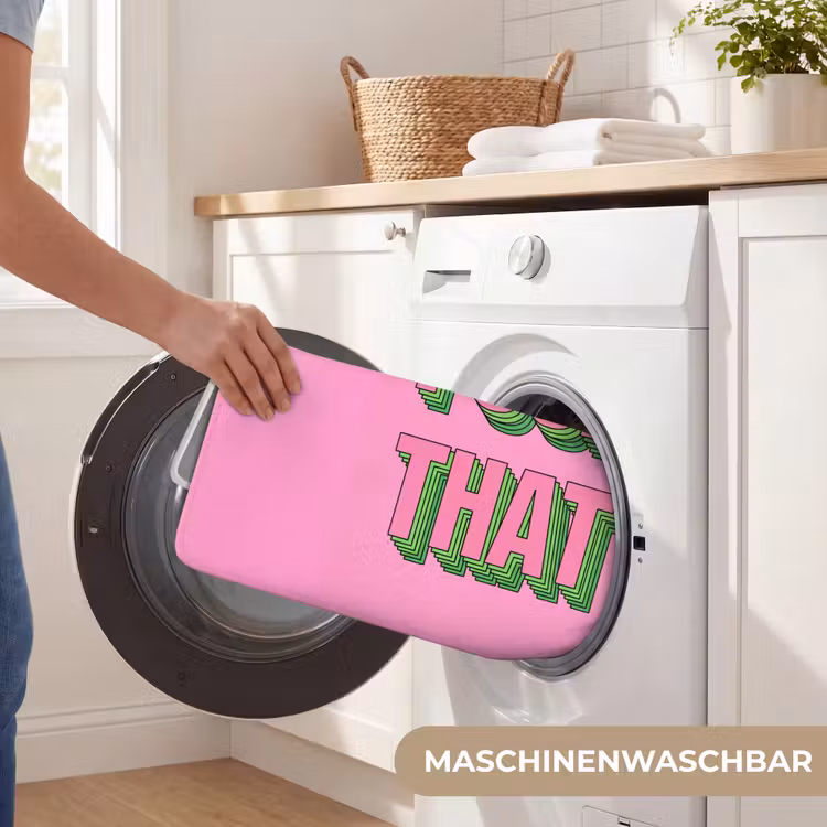 Tekst - Bold - Roze WCmat middel -USP_WasbaarDE