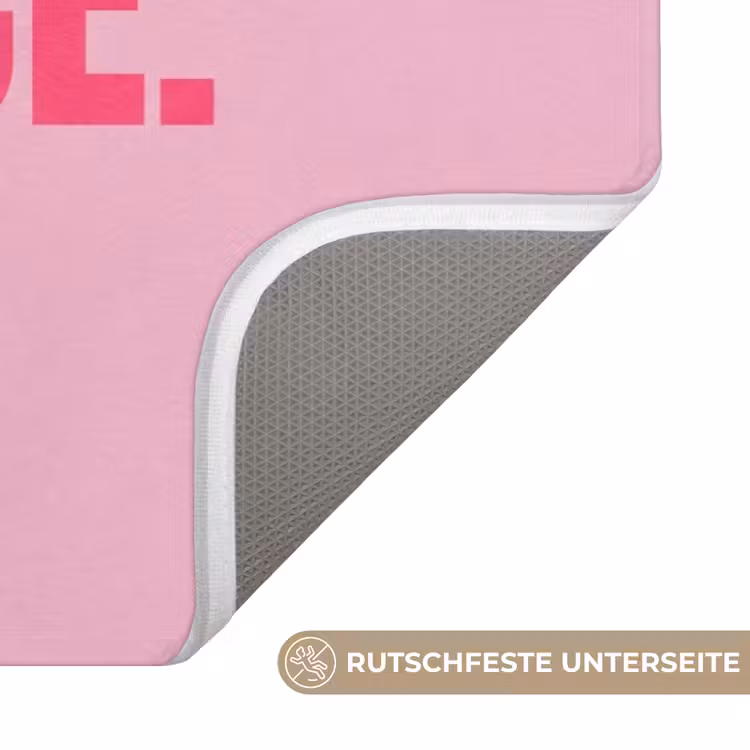 Tekst - Modern - Roze WCmat middel -USP_AntislipDE