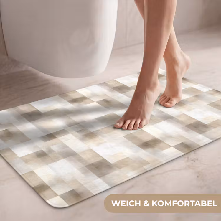 Textuur - Linnen - Beige WCmat middel 1009 -USP_ZachtDE