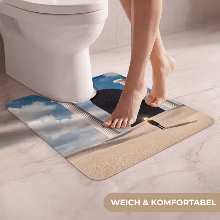 WC Vorleger - Traum – Wüste – Auge - Droom - Woestijn - Oog WCmat U-uitsnede middel