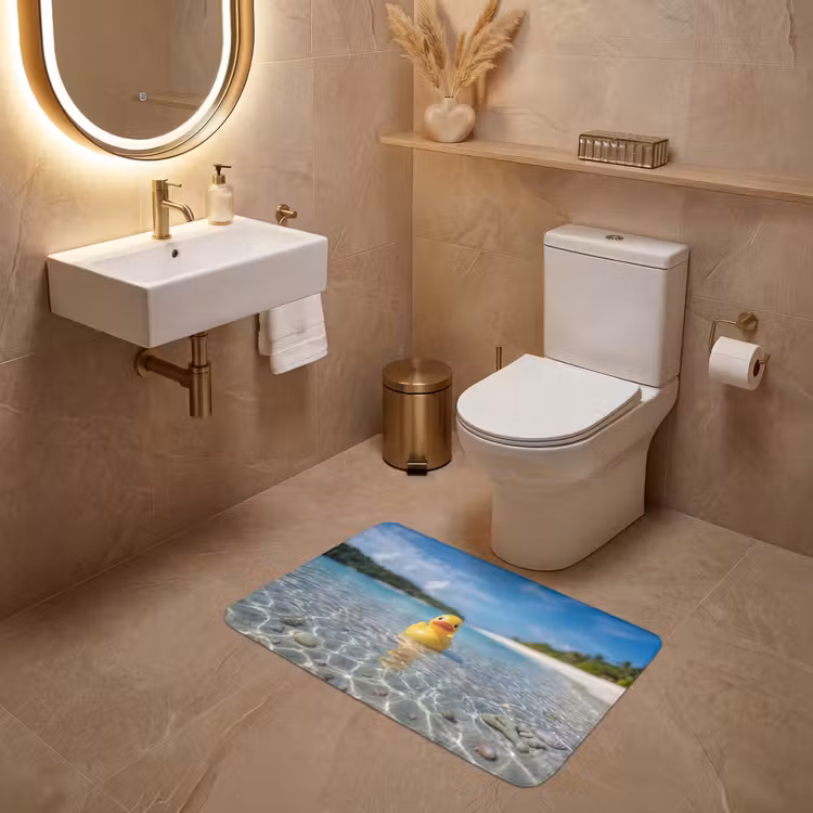 Tropisch - Badeend - geel WCmat middel -sfeer3