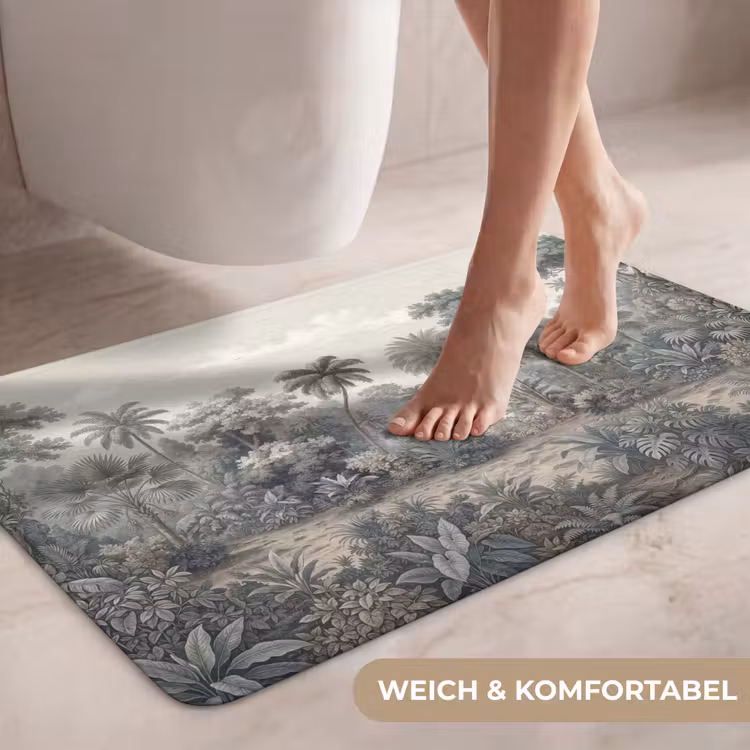 Tropisch - Landschap - Illustratie WCmat middel -USP_ZachtDE