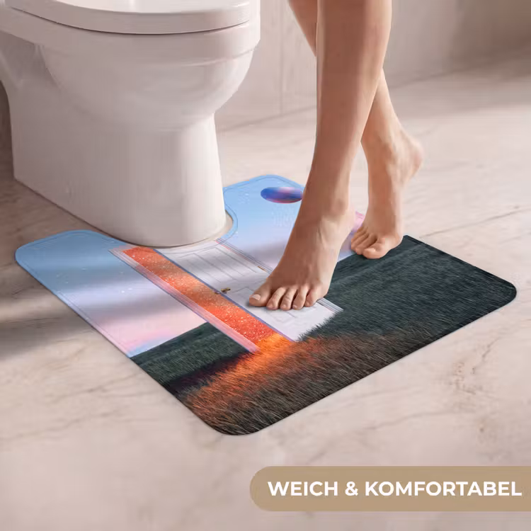 WC Vorleger - Tür – Fantasie – Raum - Deur - Fantasie - Ruimte WCmat U-uitsnede middel