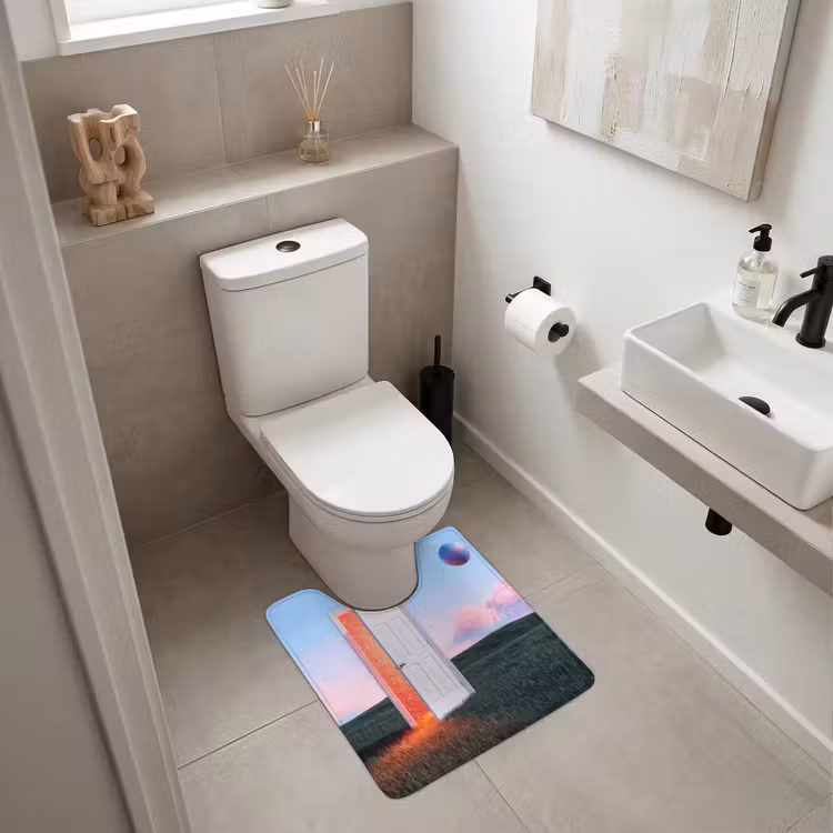WC Vorleger - Tür – Fantasie – Raum - Deur - Fantasie - Ruimte WCmat U-uitsnede middel