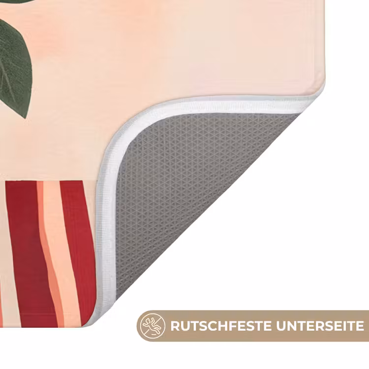Vaas - Bloemen - Vlinder - Rood WCmat klein -USP_AntislipDE