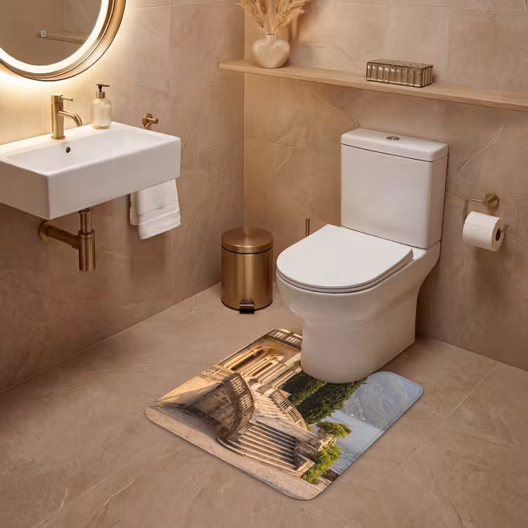 WC Vorleger - Villa – Wasser – Treppen - Villa - water -trappen WCmat U-uitsnede middel