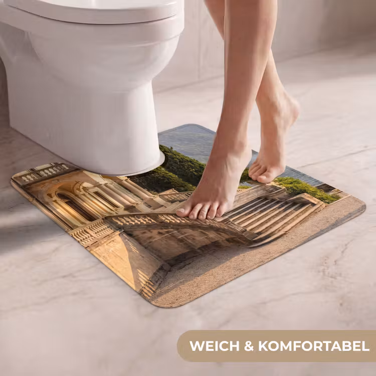 WC Vorleger - Villa – Wasser – Treppen - Villa - water -trappen WCmat U-uitsnede middel