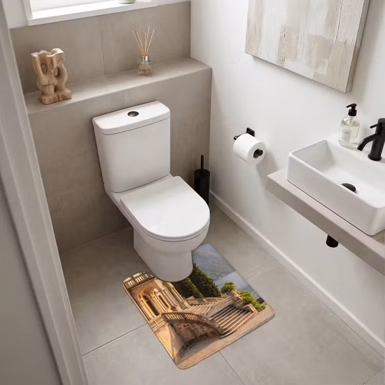 WC Vorleger - Villa – Wasser – Treppen - Villa - water -trappen WCmat U-uitsnede middel
