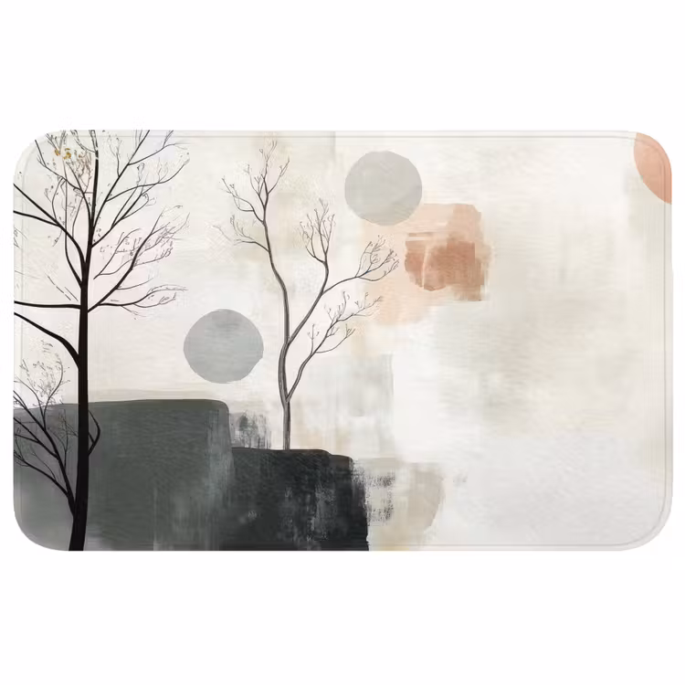 Wabi sabi - Beige - Plant WCmat middel -3d
