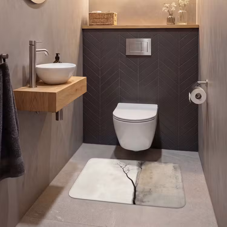 Wabi sabi - Plant - Beige WCmat middel -sfeer2