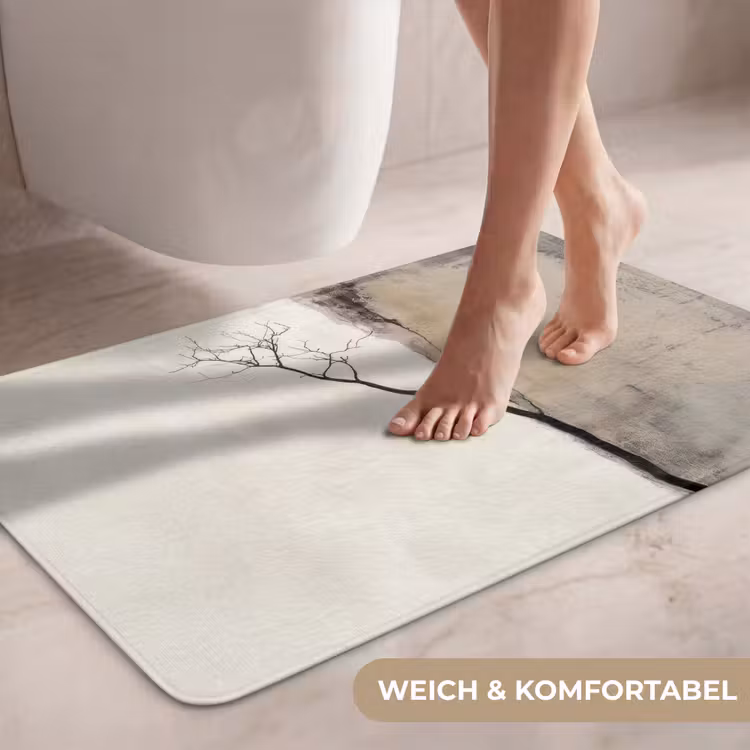 Wabi sabi - Plant - Beige WCmat middel -USP_ZachtDE
