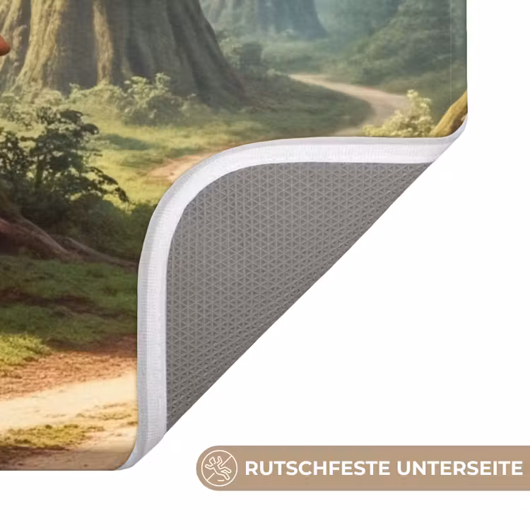 WC Vorleger - Wald – Bäume – Natur - Bos - Bomen - Natuur WCmat U-uitsnede middel