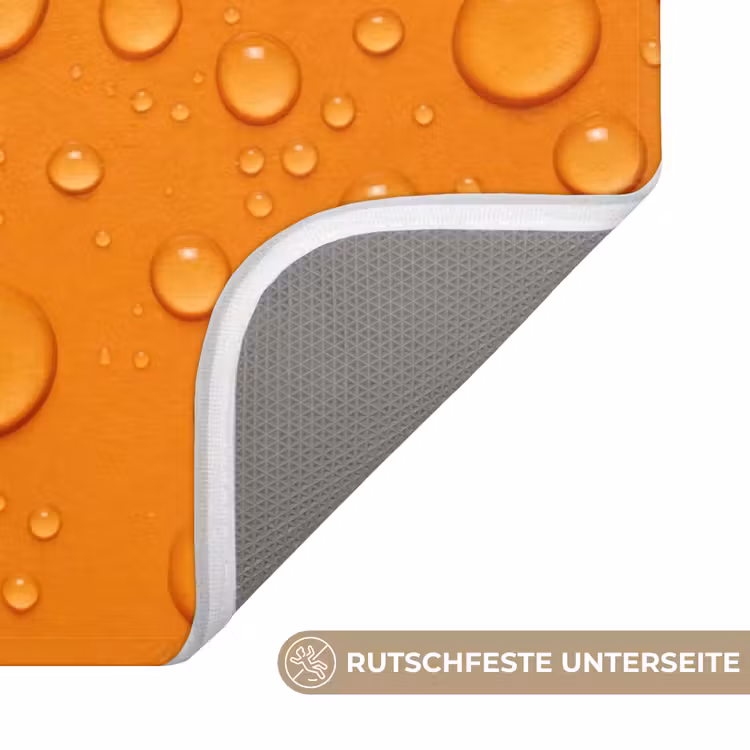 Water - Druppels - Oranje WCmat middel -USP_AntislipDE