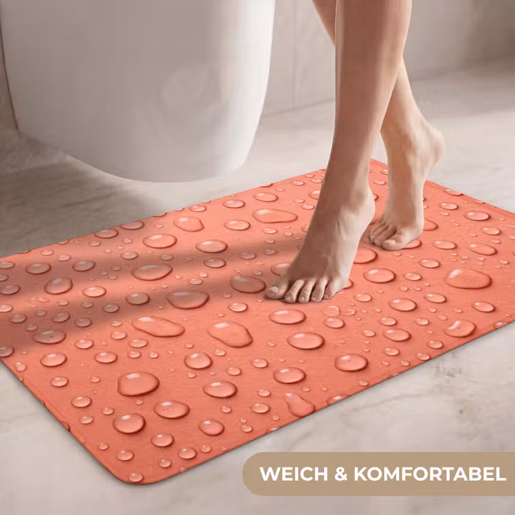 Water - Druppels - Roze WCmat middel -USP_ZachtDE