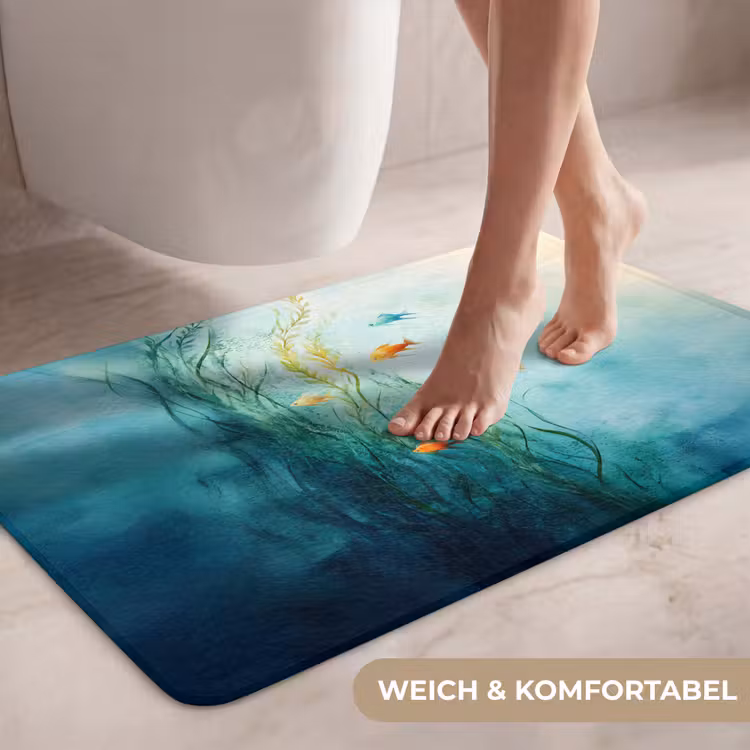Waterplanten - Vissen - Kleurrijk - Water WCmat middel -USP_ZachtDE