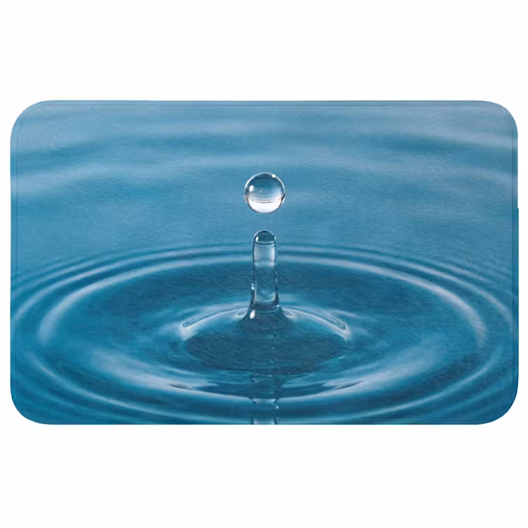 Waterdruppel - Water - Oppervlakte WCmat middel -3d
