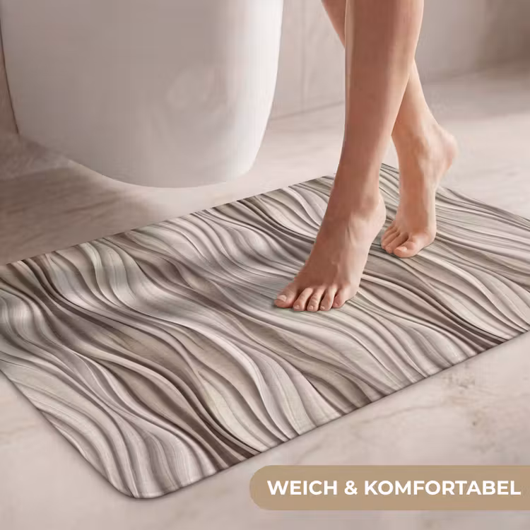 Golven - 3D - Crème WCmat middel 1009 -USP_ZachtDE