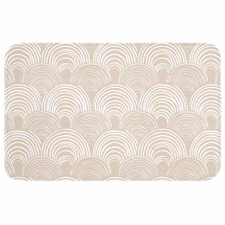 Golven - Structuur - Beige WCmat middel 1009 -3d