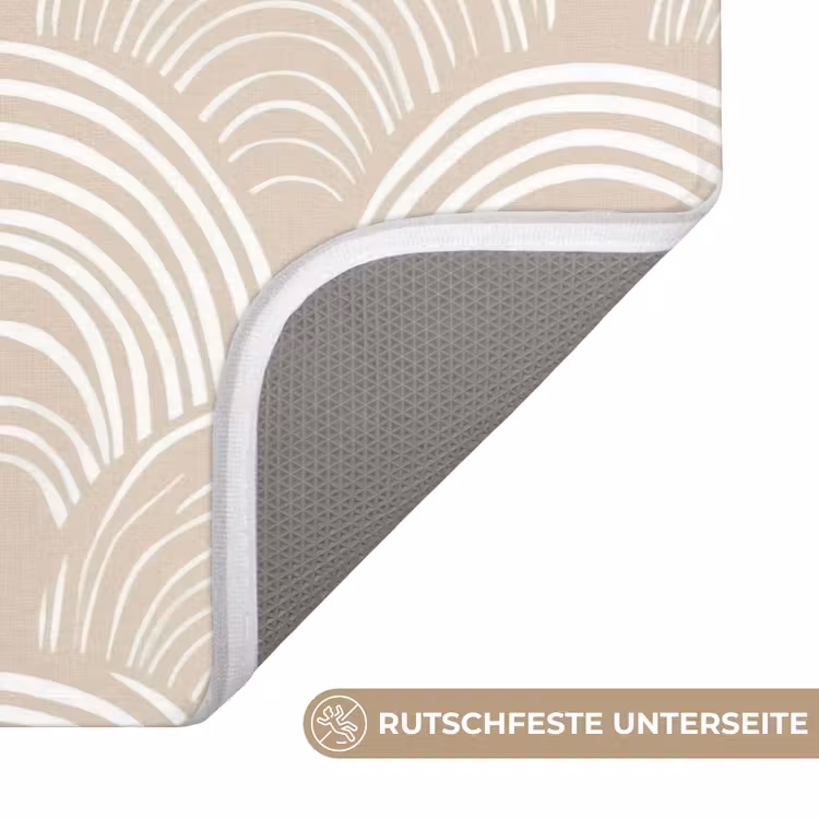 Golven - Structuur - Beige WCmat middel 1009 -USP_AntislipDE