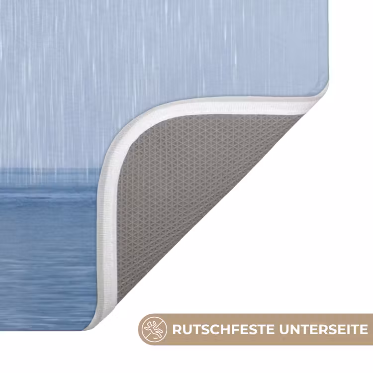 WC Vorleger - Wolke – Regen – Natur - Wolk - Regen - Natuur WCmat U-uitsnede middel