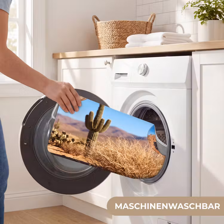 WC Vorleger - Wüste – Spiegelkugel – Kunst - Woestijn - Spiegelbal - Kunst WCmat U-uitsnede middel