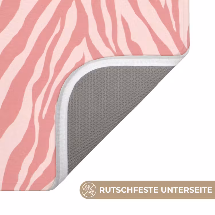 Zebra - Print - Roze WCmat middel 1009 -USP_AntislipDE