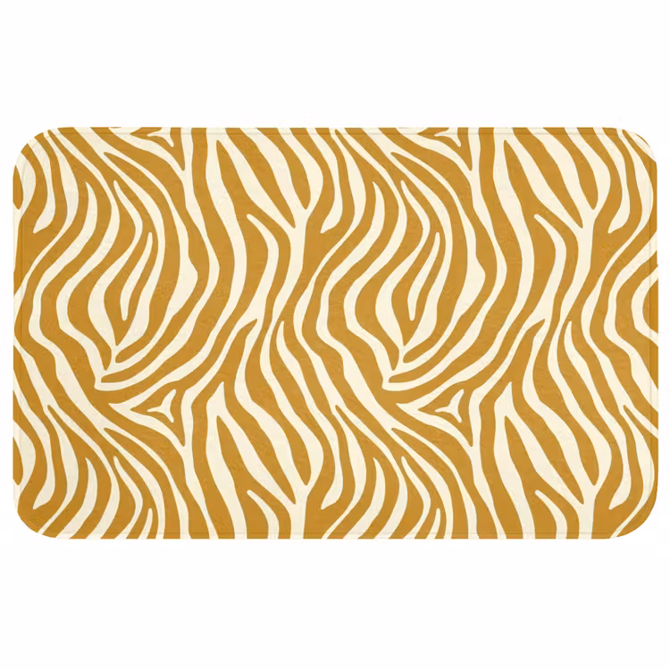 Zebra - Klassiek - Oker - Geel WCmat middel 1009 -3d