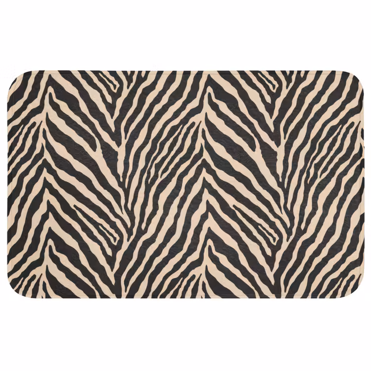 Zebra - Klassiek - Zwart WCmat middel 1009 -3d
