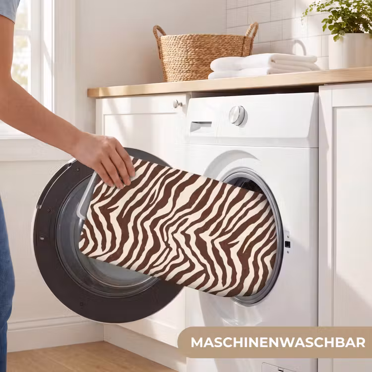 Zebra - Patroon - Zwart - Wit WCmat middel 1009 -USP_WasbaarDE
