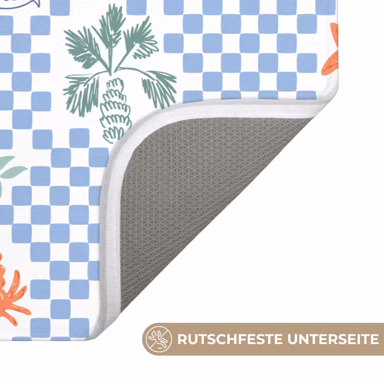 Zee - Patroon - Zeilboot - Blauw WCmat klein 1009 -USP_AntislipDE