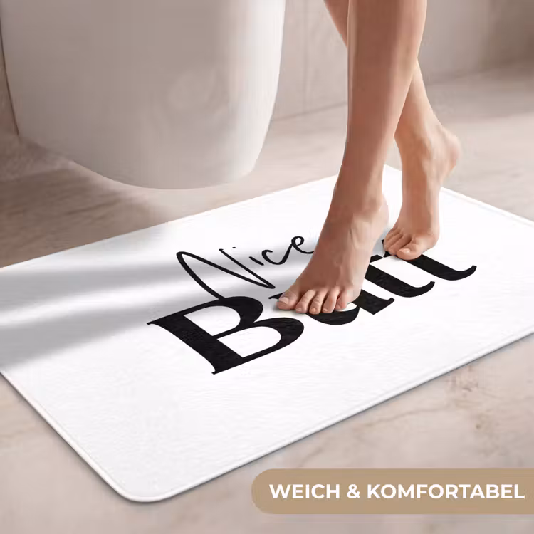 Quote - Nice butt - Wit - Spreuken WCmat middel -USP_ZachtDE