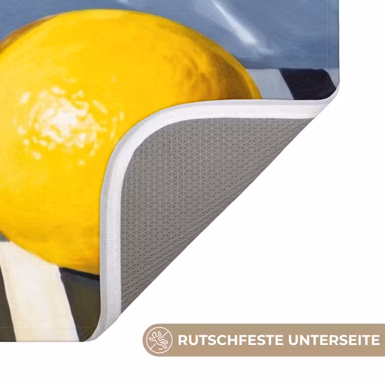 WC Vorleger - Zitronen – Obst – Gelb - Citroenen - Fruit - Geel WCmat U-uitsnede middel