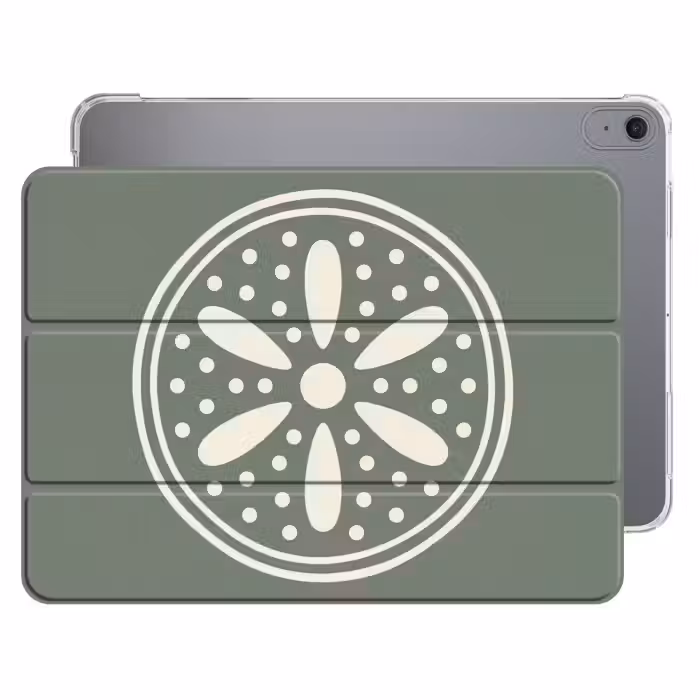iPad-Hülle - Muster – Kreis – Abstrakt – Grün – Dekoration