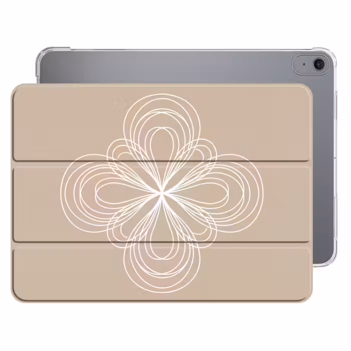 iPad-Hülle - Muster – Linien – Abstrakt – Minimalistisch – Beige