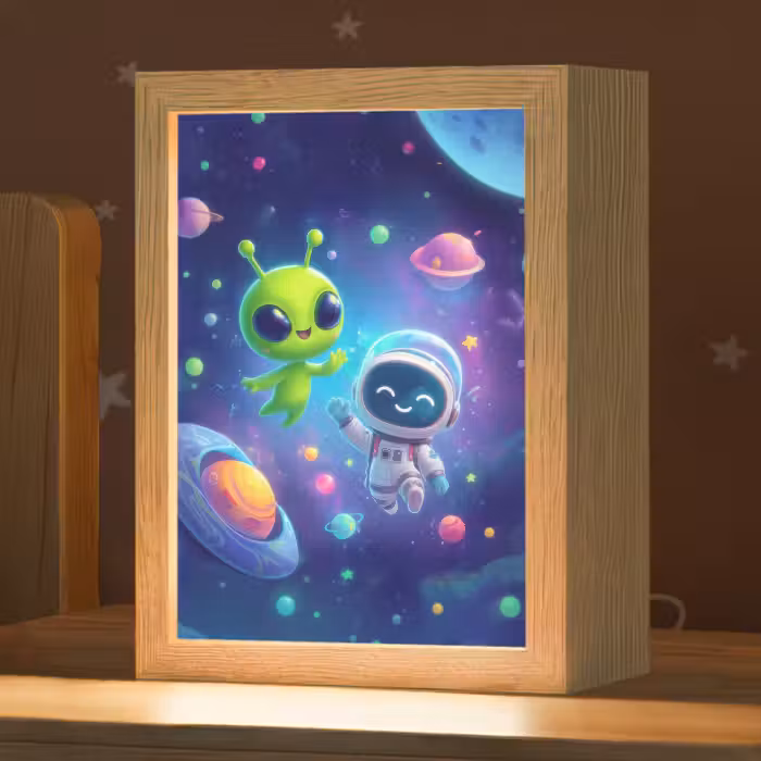 Nachtlicht Kinder - Alien - Astronaut - Weltraum - Planeten