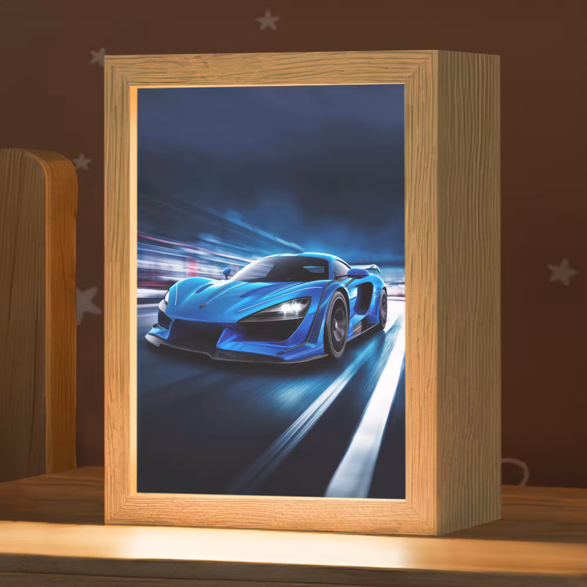 Nachtlicht Kinder - Auto - Blau - Jungen - Kind