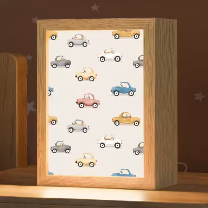 Nachtlicht Kinder - Bunt - Retro - Autos
