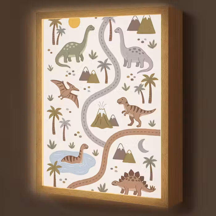 Nachtlicht Kinder - Dinosaurier – Natur – Verspielt