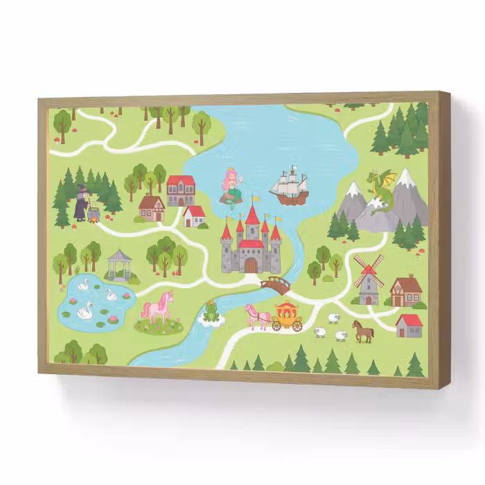 Nachtlicht Kinder - Schloss – Fantasie – Cartoon