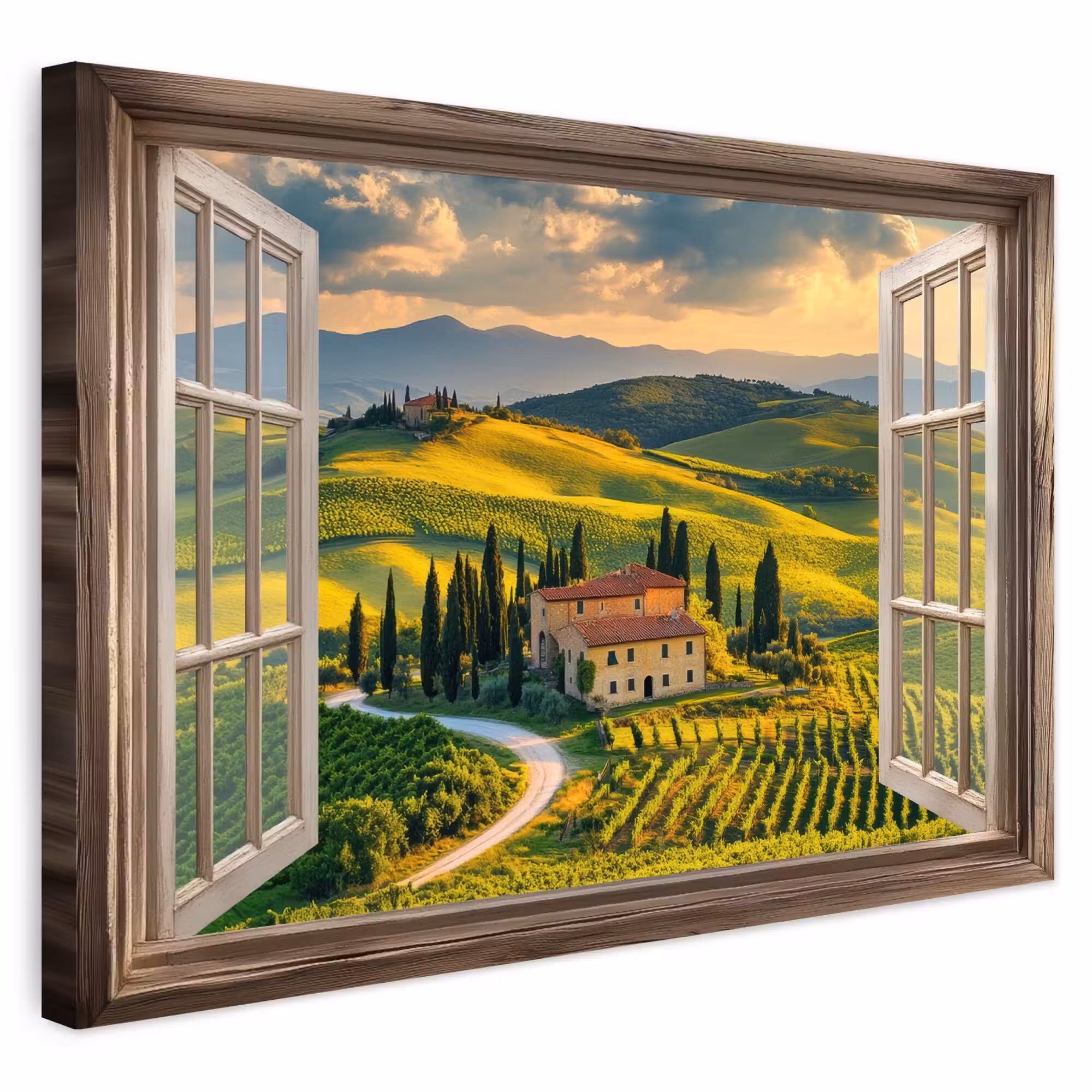 Outdoor Leinwand - Ansichten - Toskana - Landschaft - Sommer