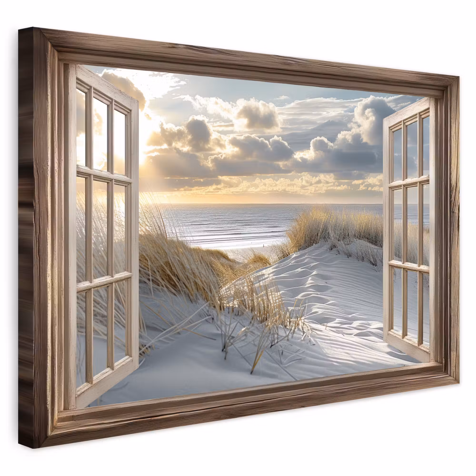 Outdoor Leinwand - Aussicht - Strand - Dünen - Meer - Natur
