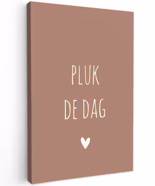 Carpe diem - Spreuken - Pluk de dag - Quotes Tuinposter op houten frame 2 cm dik klein -3d