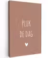Carpe diem - Spreuken - Pluk de dag - Quotes Tuinposter op houten frame 2 cm dik klein -3d