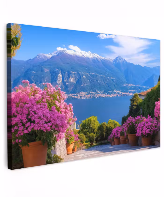 Outdoor Leinwand - Comer See - Italien - Landschaft