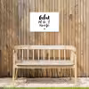 Geluk zit in 't zonnetje - Tekst - Zomer - Quotes Tuinposter op houten frame 2 cm dik klein -sfeer4