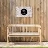 Geluk zit in 't zonnetje - Quotes - Tekst - Zomer Tuinposter op houten frame 2 cm dik klein -sfeer4